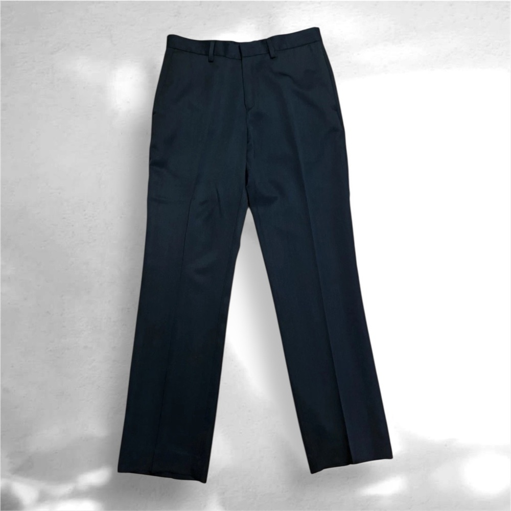 🔥Calvin Klein Black Flat Front Stretch Slim Fit Boys Dress Pants Size 10 NWT. - Picture 2 of 9